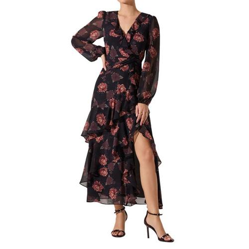 Women's ASTR The Label Corrina Floral Ruffle Long Sleeve Maxi Dress - Primary Image