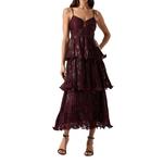 Women's ASTR The Label Lupin Floral Pleated Sweetheart Maxi Dress - Thumbnail 1 of 5