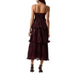 Women's ASTR The Label Lupin Floral Pleated Sweetheart Maxi Dress - Thumbnail 4 of 5