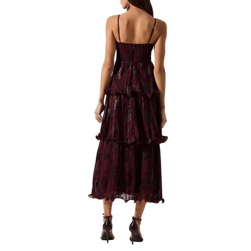 Women's ASTR The Label Lupin Floral Pleated Sweetheart Maxi Dress - Primary Image