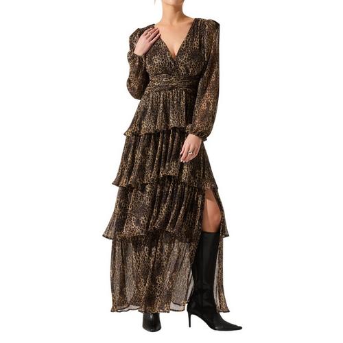 Women's ASTR The Label Anora Floral Tiered Long Sleeve Maxi Dress - Primary Image