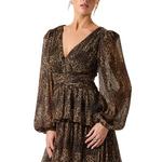 Women's ASTR The Label Anora Floral Tiered Long Sleeve Maxi Dress - Thumbnail 3 of 5