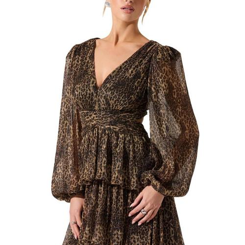 Women's ASTR The Label Anora Floral Tiered Long Sleeve Maxi Dress - Primary Image