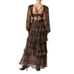 Women's ASTR The Label Anora Floral Tiered Long Sleeve Maxi Dress - Thumbnail 4 of 5