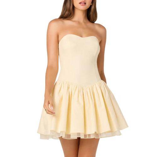 astr the label gold dress ASTR The Label Elynor Dress
