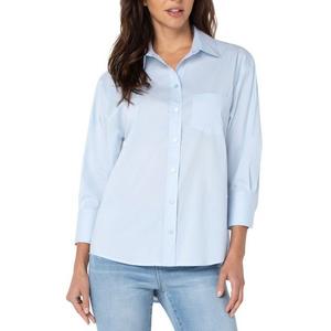 Women's Liverpool Los Angeles Classic Long Sleeve Oversized Button Up Shirt