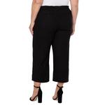 Women's Liverpool Los Angeles Plus Size Pull On Tie Waist Wide Leg Ankle Pants - Thumbnail 3 of 4