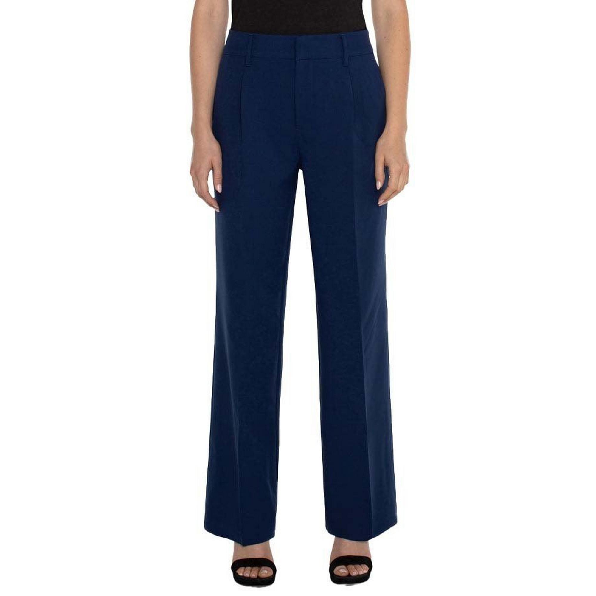 Women's Liverpool Los Angeles Hi-Rise Pleated Trouser Dress Pants