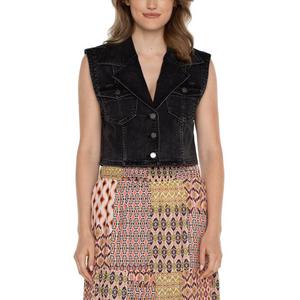 Women's Liverpool Los Angeles Notch Collar Crop Vest