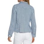 Women's Liverpool Los Angeles Peplum Denim Jacket - Thumbnail 2 of 3