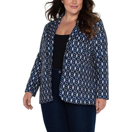 Women's Liverpool Los Angeles Plus Size Plus Size Boyfriend Blazer Blazer - Primary Image