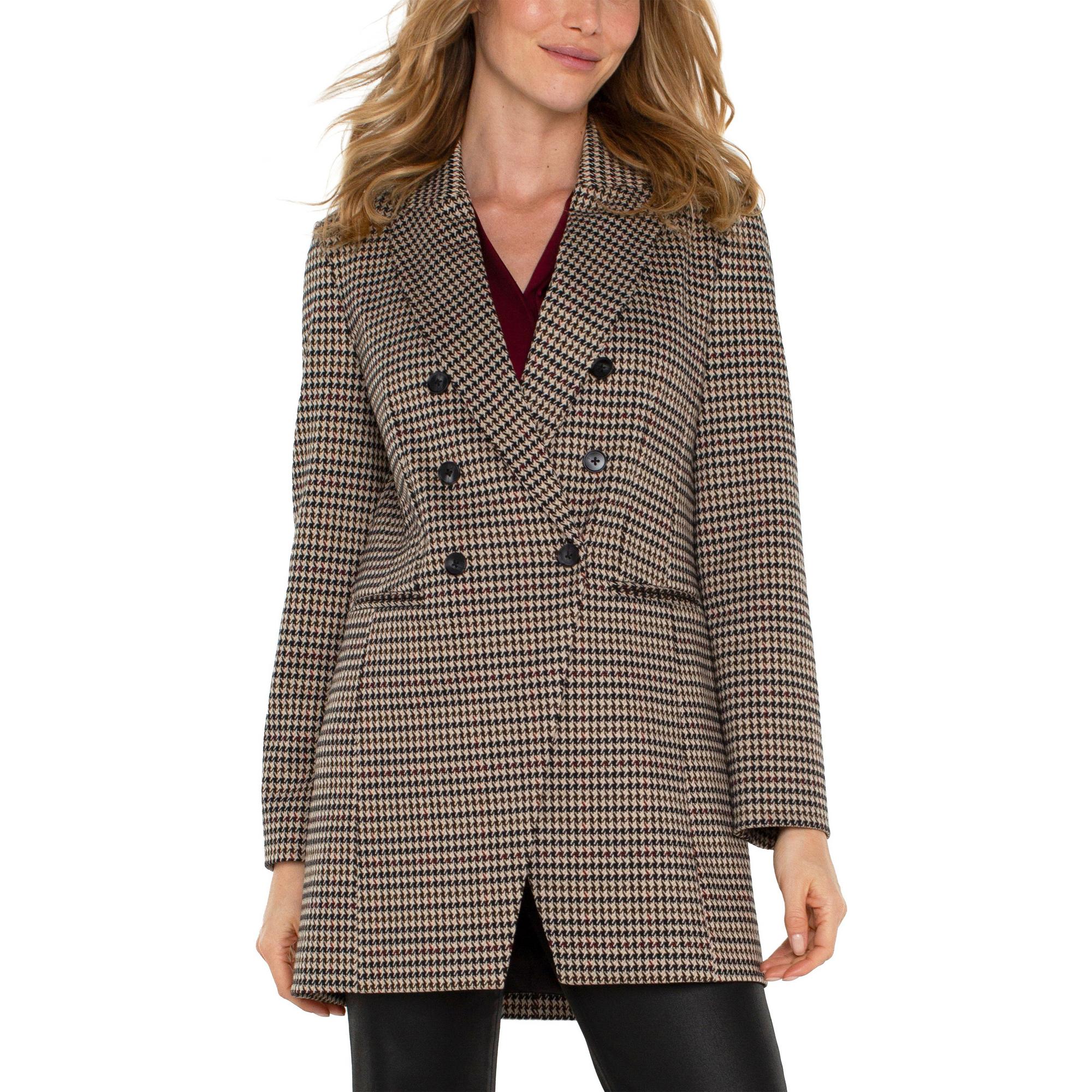 Women's Liverpool Los Angeles Double Breasted Longline Blazer Jacket