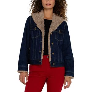 Women's Liverpool Los Angeles Sherpa Collar Trucker Jacket