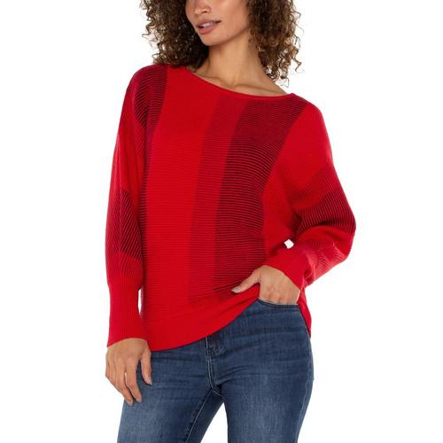 Women's Liverpool Los Angeles Colorblock Boat Neck Pullover Sweater - Primary Image