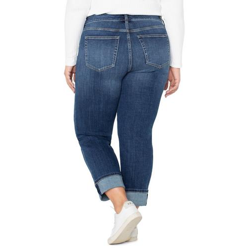 Women's Liverpool Los Angeles Plus Size Marley Cuffed Girlfriend Jeans - Primary Image