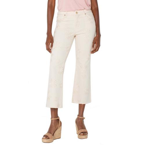 Women's Liverpool Los Angeles Hannah Fray Hem Crop Flare Jeans - Primary Image