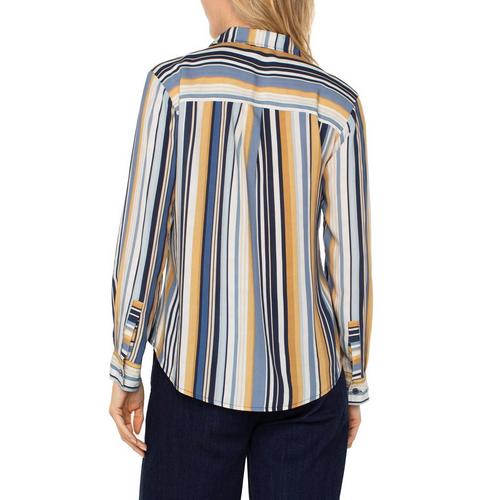 Women's Liverpool Los Angeles Woven Long Sleeve Button Up Shirt - Primary Image