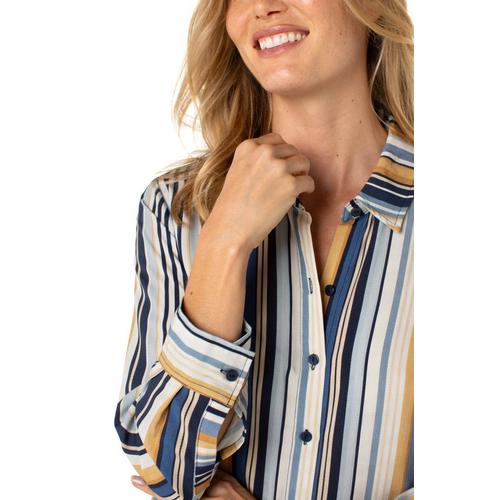 Women's Liverpool Los Angeles Woven Long Sleeve Button Up Shirt - Primary Image