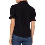 Women's Liverpool Los Angeles Snap Front Knit 3/4 Sleeve Blouse - Thumbnail 3 of 3