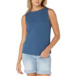Women's Liverpool Los Angeles High Boatneck Knit Tank Top - Thumbnail 1 of 3
