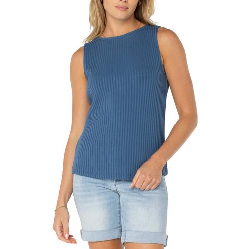 Women's Liverpool Los Angeles High Boatneck Knit Tank Top - Primary Image