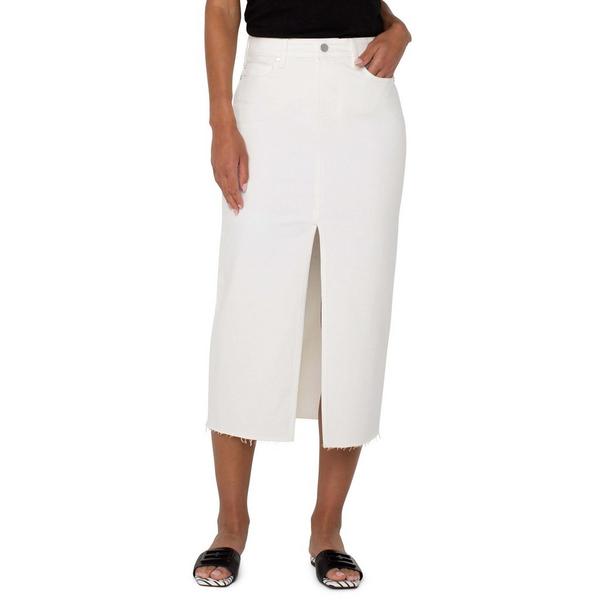 Women’s Liverpool Los Angeles Front Slit Skirt 10 Bone