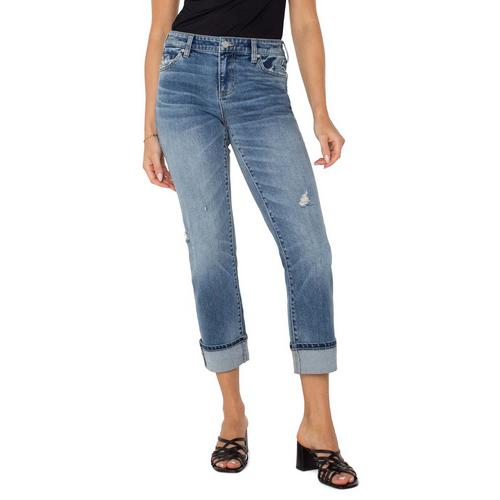 Women's Liverpool Los Angeles Marley Cuffed Girlfriend Jeans - Primary Image