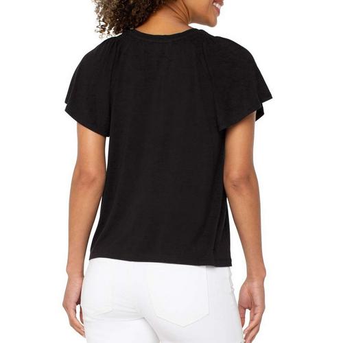 Women's Liverpool Los Angeles Flutter V-Neck T-Shirt - Primary Image