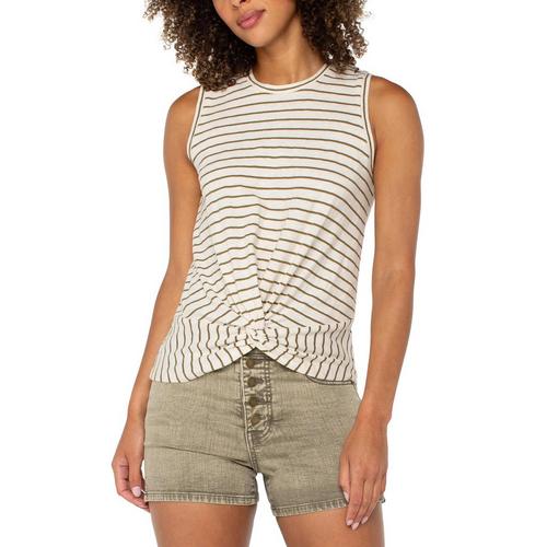 Women's Liverpool Los Angeles Front Twist Tank Top - Primary Image