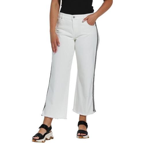 Women's Liverpool Los Angeles Side Detail Stride Crop Wide Leg Jeans - Primary Image