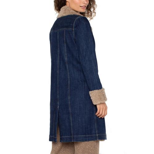 Women's Liverpool Los Angeles Sherpa Trimmed Notch Collar Jacket - Primary Image