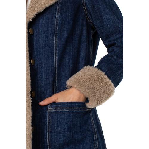 Women's Liverpool Los Angeles Sherpa Trimmed Notch Collar Jacket - Primary Image