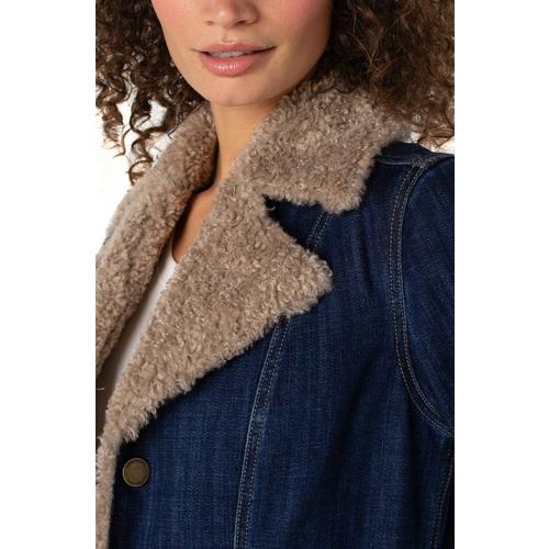 Women's Liverpool Los Angeles Sherpa Trimmed Notch Collar Jacket - Primary Image