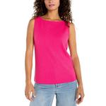 Women's Liverpool Los Angeles High Boatneck Knit Tank Top - Thumbnail 1 of 3