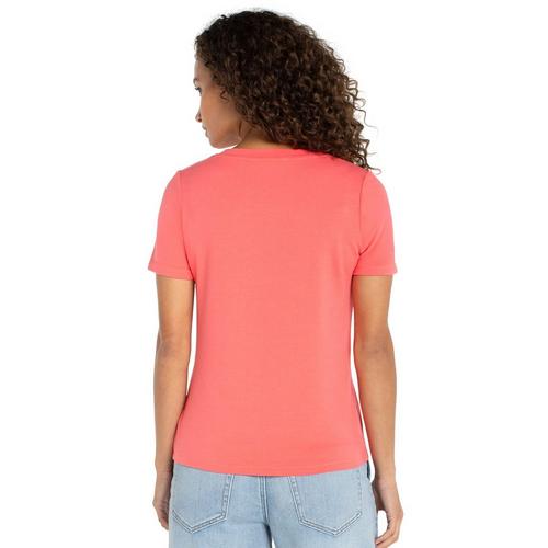 Women's Liverpool Los Angeles Knit V-Neck T-Shirt - Primary Image
