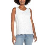 Women's Liverpool Los Angeles Lace-to-Knit Hybrid Tank Top - Thumbnail 1 of 3
