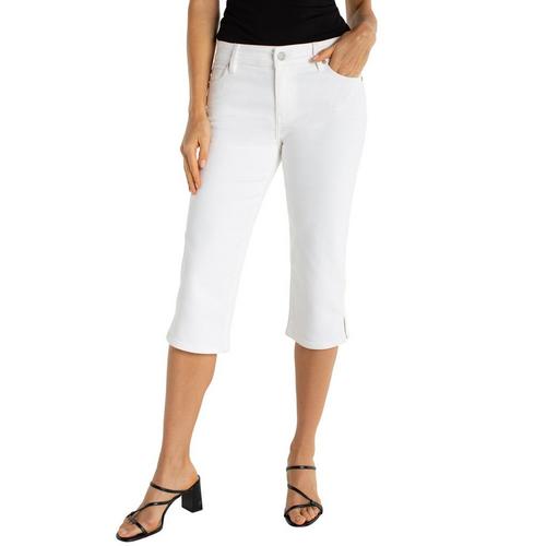 Women's Liverpool Los Angeles Slit Hem Straight Capri Jeans - Primary Image