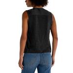 Women's Liverpool Los Angeles Woven-To-Knit Sleeveless V-Neck Blouse - Thumbnail 2 of 3