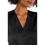 Women's Liverpool Los Angeles Woven-To-Knit Sleeveless V-Neck Blouse - Thumbnail 3 of 3