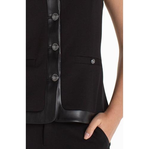 Women's Liverpool Los Angeles Faux Leather Trim Vest - Primary Image