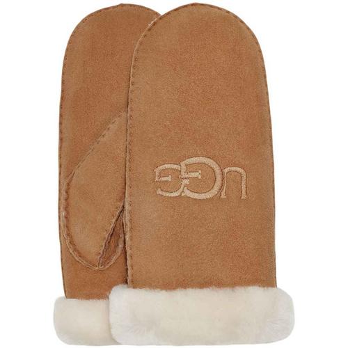 Women's UGG Sheepskin Embroider Mittens - Primary Image