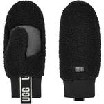 Women's UGG UGGfluff With Logo Tape Mittens - Thumbnail 1 of 2