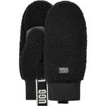 Women's UGG UGGfluff With Logo Tape Mittens - Thumbnail 2 of 2