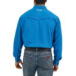 Men's Wrangler Performance Solid Snap Long Sleeve Button Up Shirt - Thumbnail 2 of 4