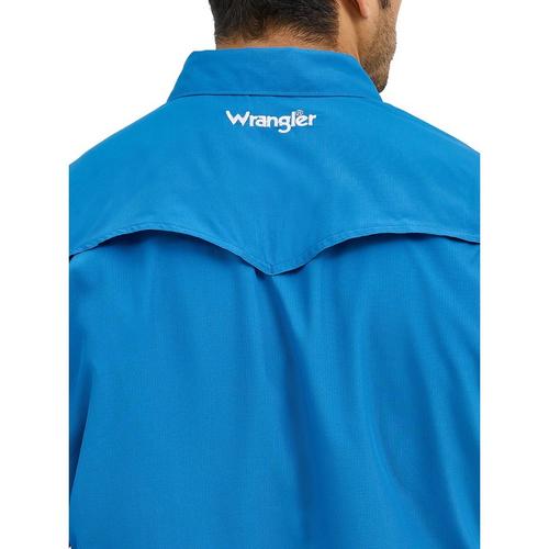 Men's Wrangler Performance Solid Snap Long Sleeve Button Up Shirt - Primary Image