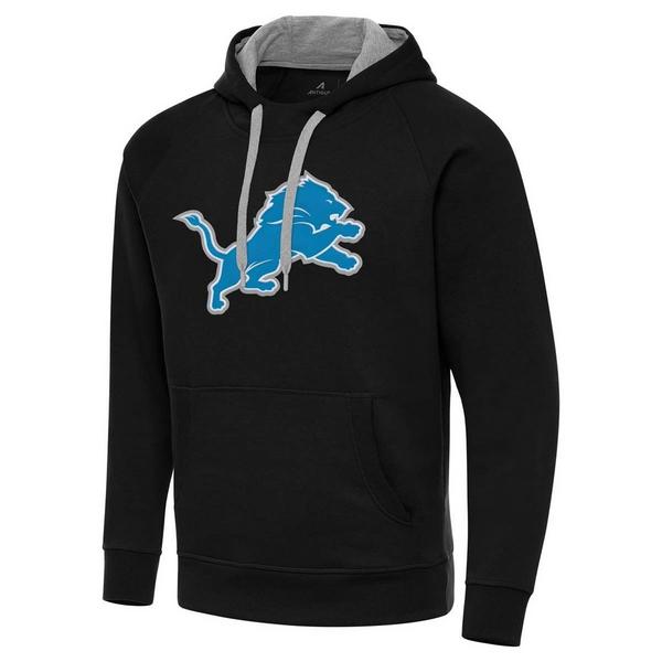 Detroit Lions Antigua Victory Hoodie Large Black