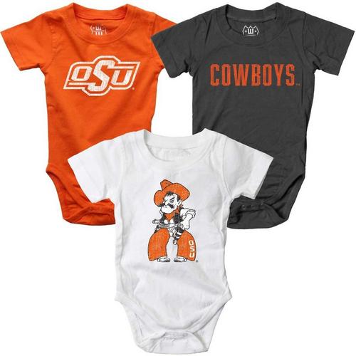 Wes and Willy Baby Oklahoma State Cowboys Hopper 3 Pack Set - Primary Image