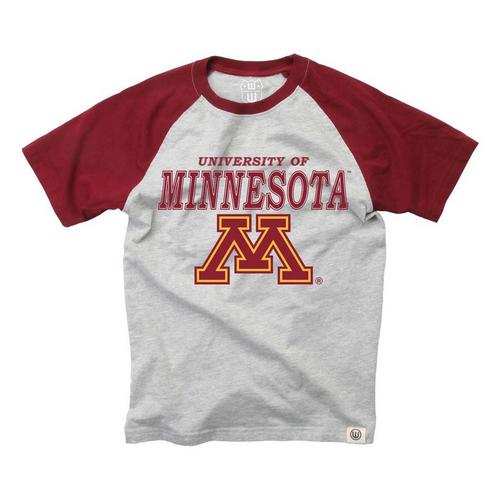 Wes and Willy Kids' Minnesota Golden Gophers Raglan Simba T-Shirt - Primary Image