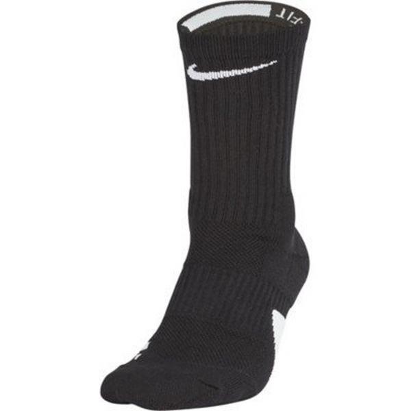 Nike Elite Crew Basketball Socks Small Black/White