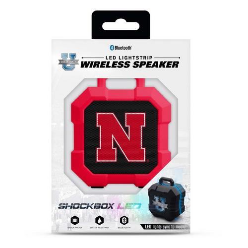 Prime Brands Group Nebraska Cornhuskers Shockbox LED Bluetooth Speaker - Primary Image